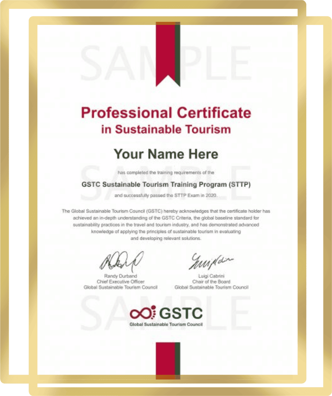 Sertifikat GSTC Training