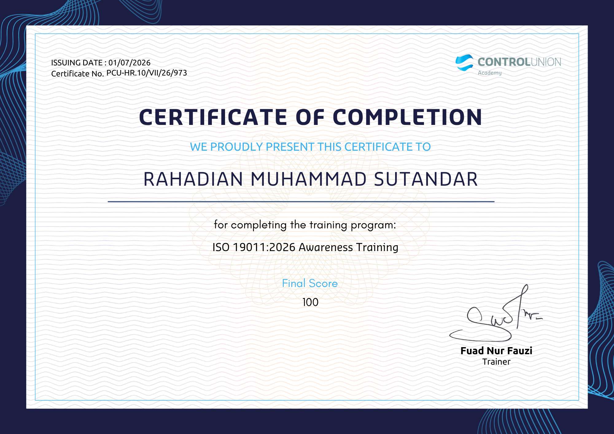 ISO 19011 2026 - Rahadian Muhammad Sutandar